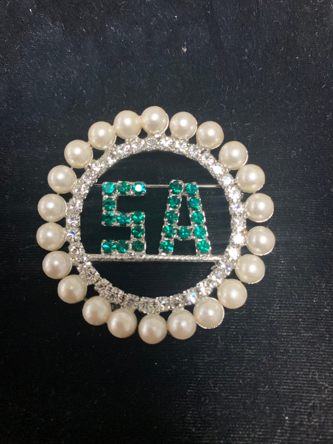 Round Southern Area Links Pin (Emerald)