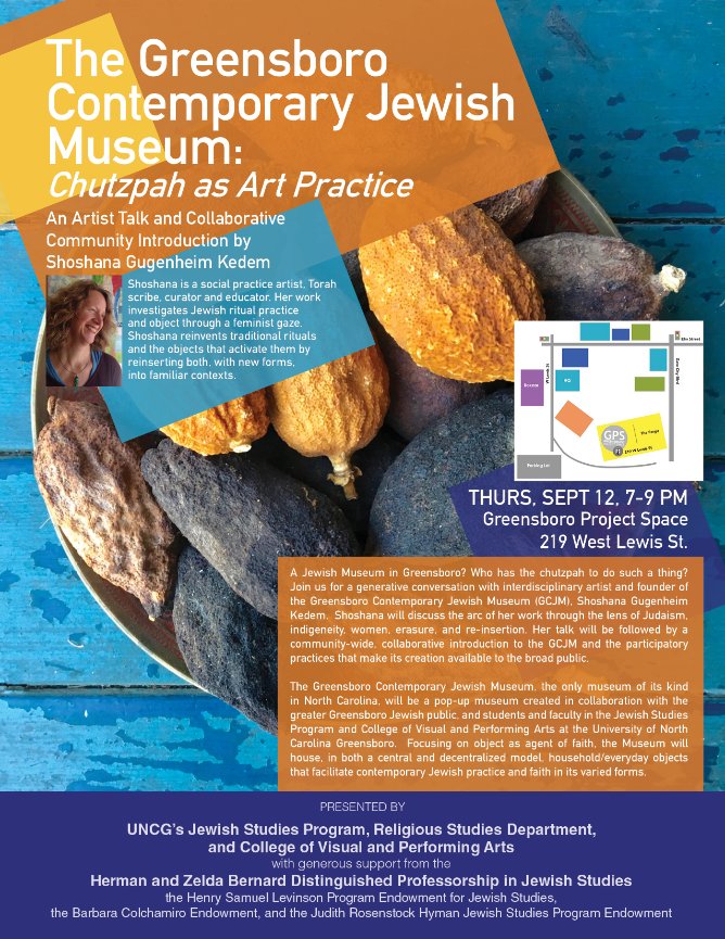 Greensboro Contemporary Jewish Museum: 'Chutzpah as Art Practice' - UNC  Greensboro