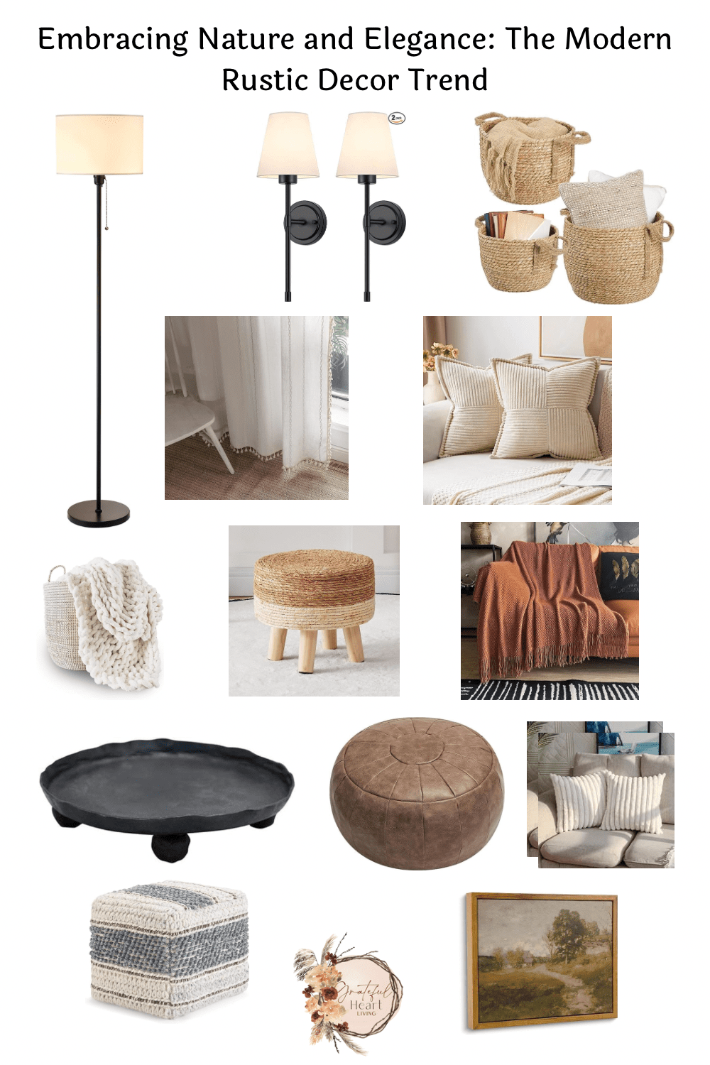 Embracing Nature and Elegance: The Modern Rustic Decor Trend