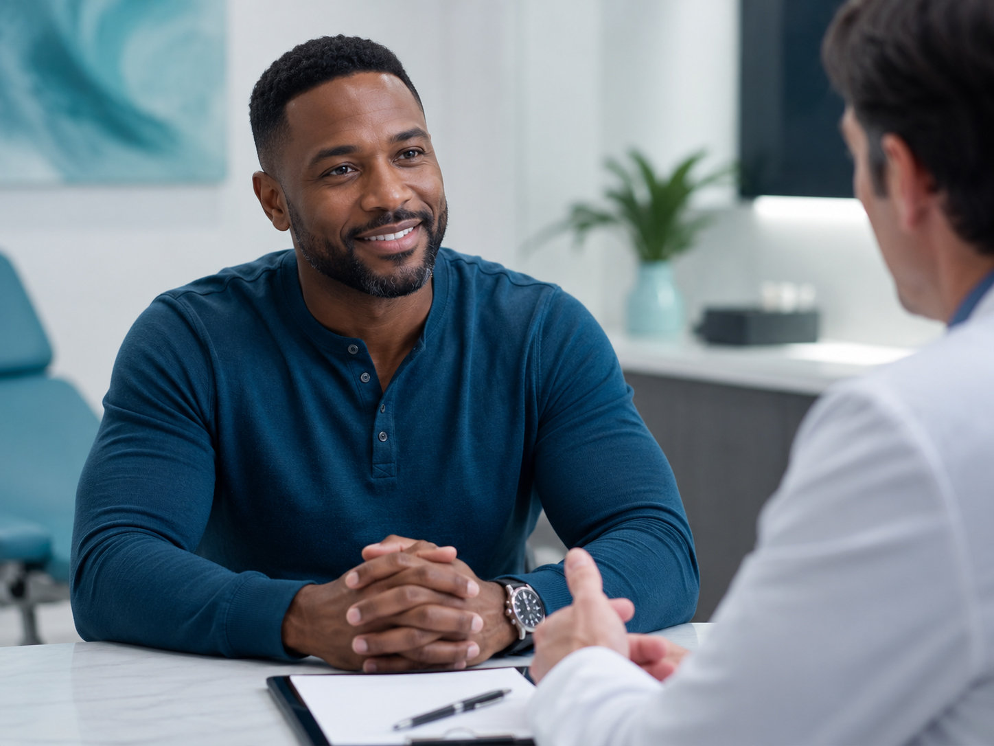 Patient beginning enclomiphene treatment in Houston, Texas