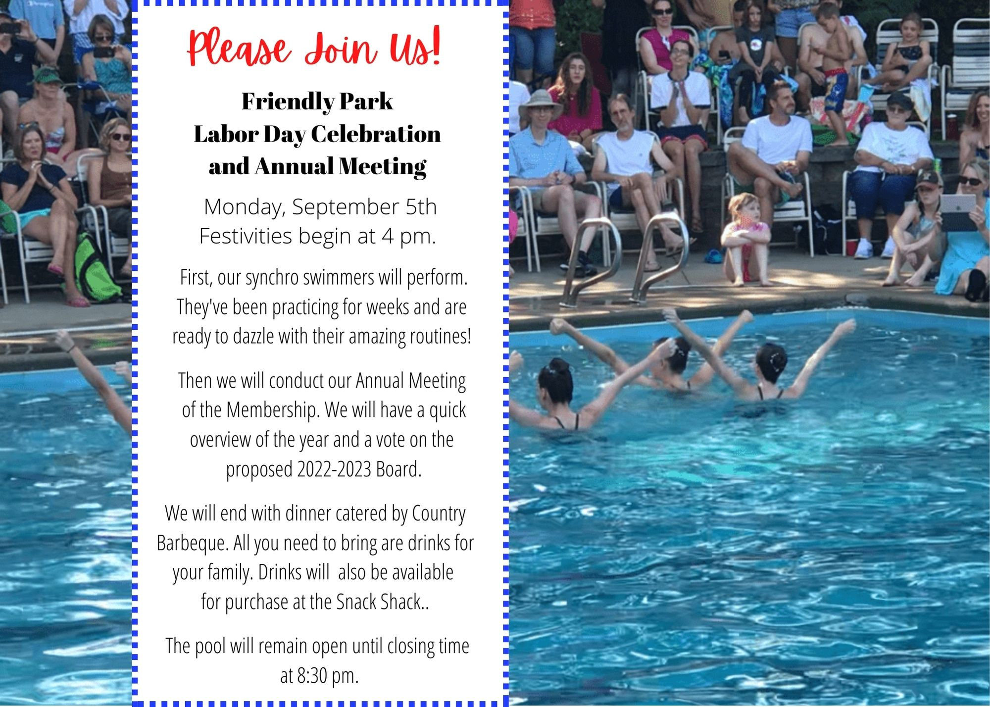 Labor Day Celebration & Annual Meeting Friendly Park Greensboro