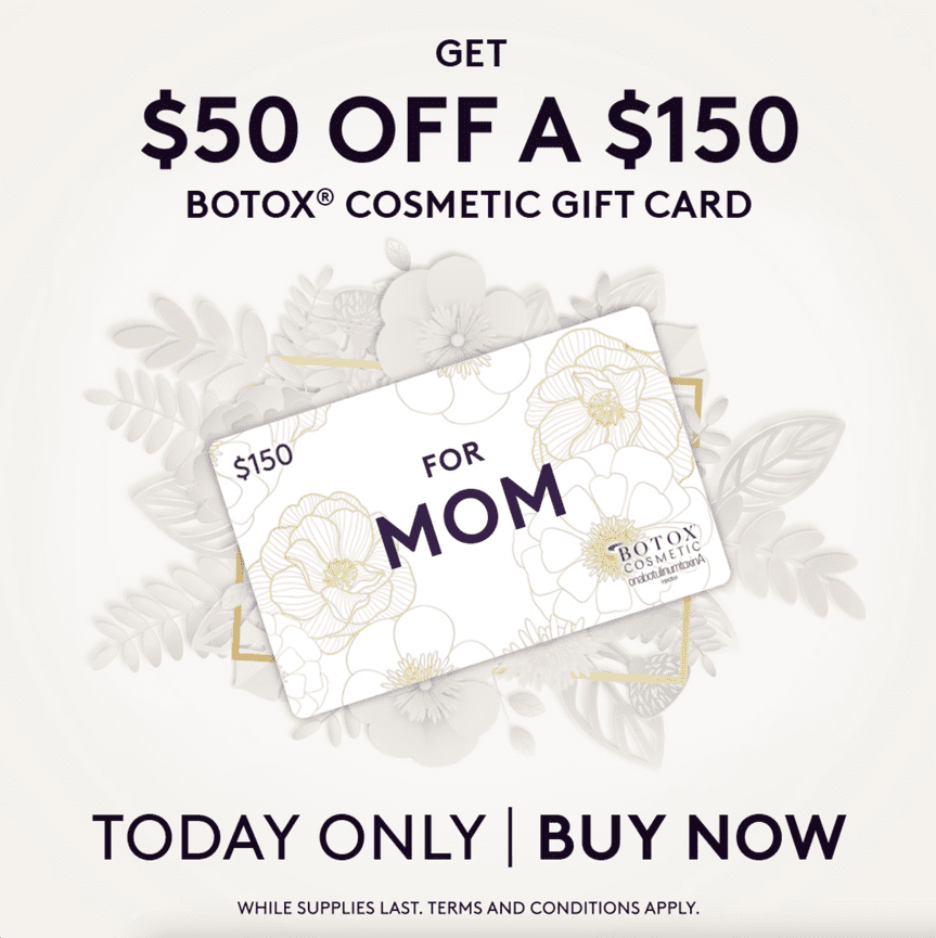 Alle Botox Cosmetic Gift Card Mothers Day Feel Ideal 360 Med Spa